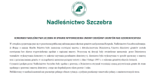 KOMUNIKAT NADLEŚNICTWA SZCZEBRA